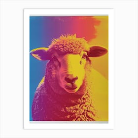 Polaroid Sheep Portrait 2 Art Print