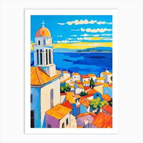 Zadar Croatia 1 Fauvist Painting Art Print