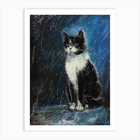 Cat In The Rain 7 Art Print