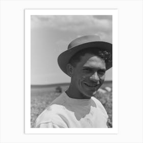 Untitled Photo, Possibly Related To Labor Contractor S Crew At Work In Pea Fields, Truck Which Will Carry The Crates Art Print