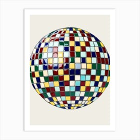 Mosaic Ball 3 Art Print