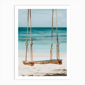 Swing On The Beach 1 Art Print