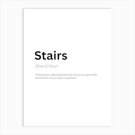 Stairs Definition Meaning Art Print