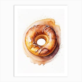 Churro Donut Cute Neon 2 Art Print