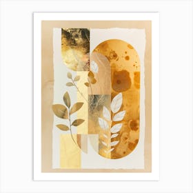 Gold Leaf 4 Art Print