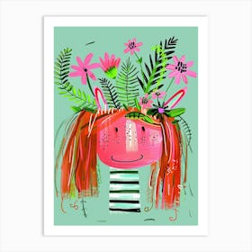 Flower Girl 14 Art Print