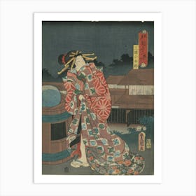 Geisha, Utagawa Kunisada Art Print