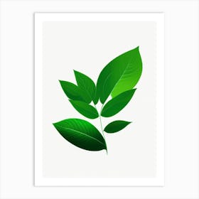 Stevia Leaf Vibrant Inspired 2 Art Print