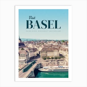 Visit Basel Art Print