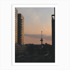 Sunset Euromast Rotterdam Art Print