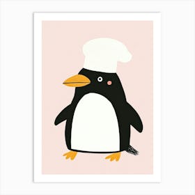 Chef Penguin Art Print