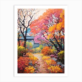 Autumn Gardens Painting The Garden Of Morning Calm South Korea 3 Art Print