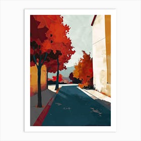 Autumn Street Art Print