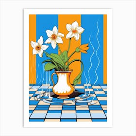 Daffodils In A Vase Art Print