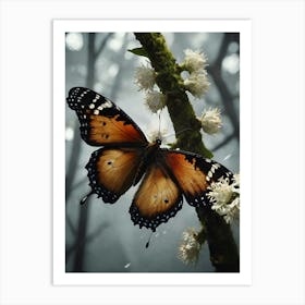 Butterfly In The Forest Art Print