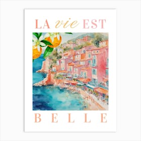 Amalfi Coast Wall Art Art Print