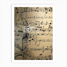 Music Sheet 1 Art Print