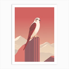 Minimalist Falcon 5 Illustration Art Print