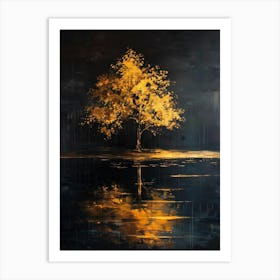 Tree In The Water 2 Art Print