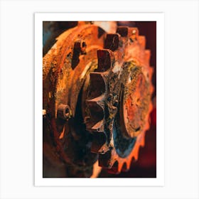 Rusty Gears Art Print