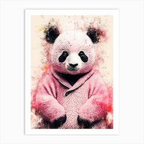 Pink Panda Art Print