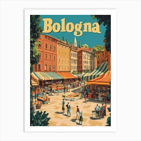 Aihrgdesign A 1970s Inspired Travel Poster For Bologna Depict 0ecd7820 Dfb4 4d81 B712 Fe65d3e8d1ba 3 Art Print