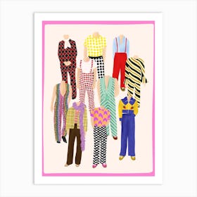 Harry Styles Outfits Art Print