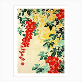 Great Japan  Hokusai Botanical Japanese 14 Art Print