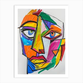 Abstract Face Art Print