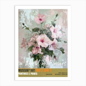 A World Of Flowers, Van Gogh Exhibition Hibiscus 2 Art Print