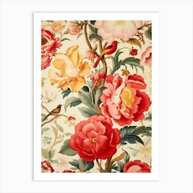 Floral Wallpaper 68 Art Print