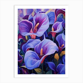 Purple Arum Runner Art Print