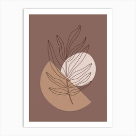 Abstract Leaf Art Print