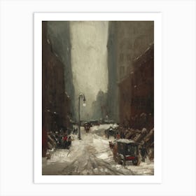 Winter In New York Art Print