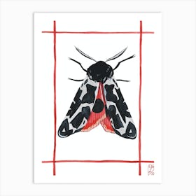 Moth Picnic Art Print