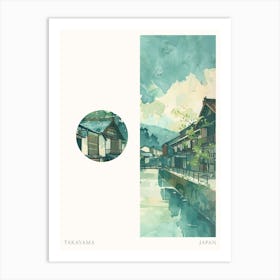 Takayama Japan 2 Cut Out Travel Poster Art Print