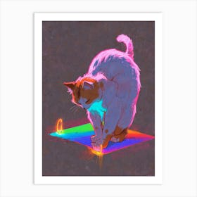 Rainbow Cat 2 Art Print