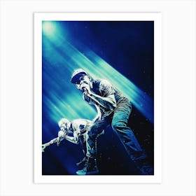 Superstars Of Mike Shinoda And Chester Bennington (Linkin Park) Art Print