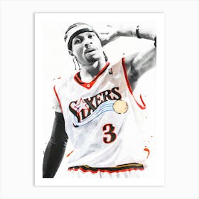 Allen Iverson Philadelphia Sixers Art Print