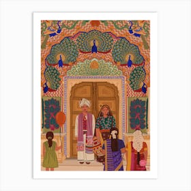 Peacock Gate Jaipur India Art Print