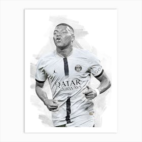 Kylian Mbappé France 5 Art Print