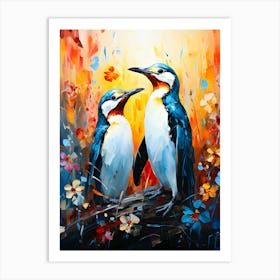 Icy Haven A Penguin Family S Love Art Print