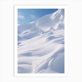 Snowy Mountain 5 Art Print