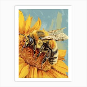 Mason Bee Storybook Illustrations 8 Art Print