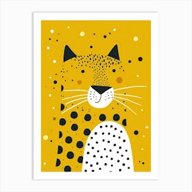 Yellow Puma 1 Art Print