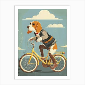 Beagle On A Bike 5 Art Print