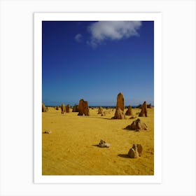 Nambung National Park: Home To The Spectacular Pinnacles Formation Art Print