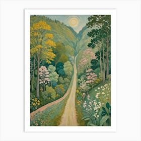 Road Through The Woods Art Print