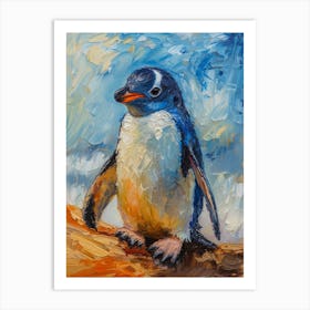 Adlie Penguin Phillip Island The Penguin Parade Oil Painting 2 Art Print