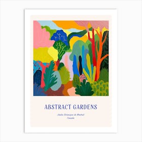 Colourful Gardens Jardin Botanique De Montral Canada 3 Blue Poster Art Print
